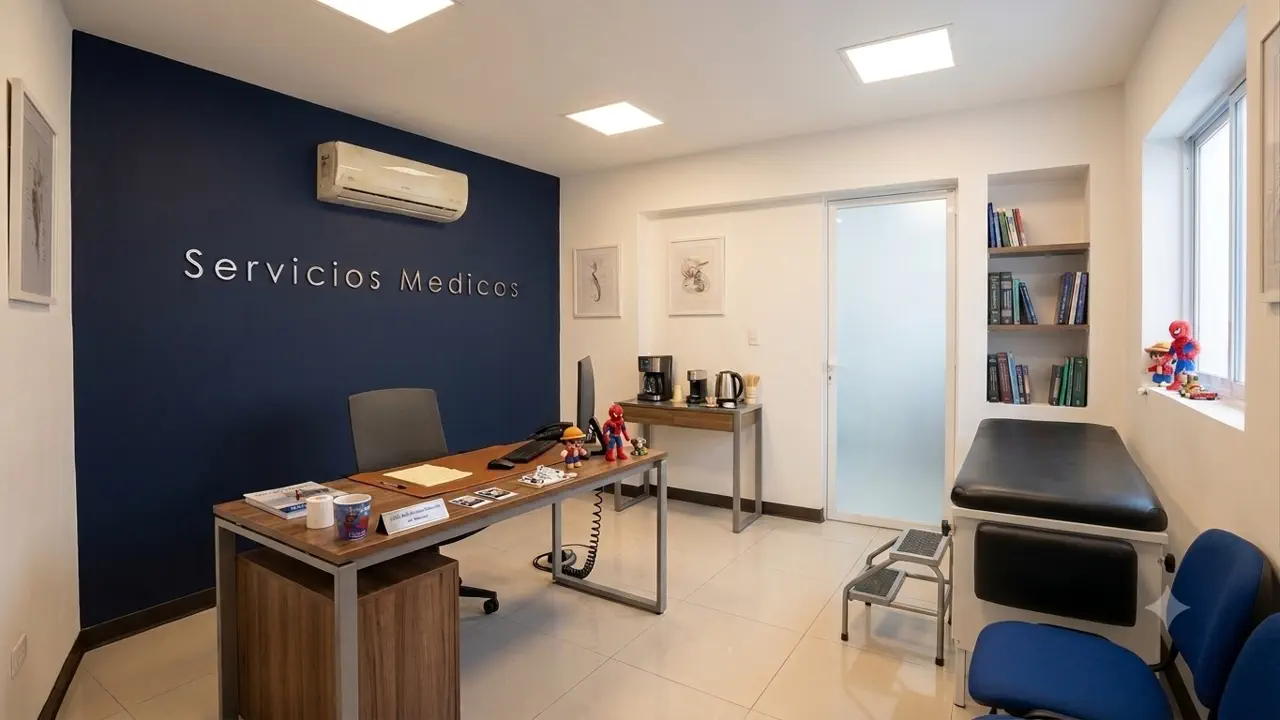 Interior del consultorio de Servicios Médicos RISE